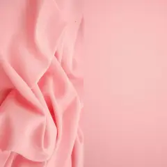 1 Yard Lenox Crepe Solid Woven Fabric Stretch Textured Drapery Upholstery 57/58" Width ROSE LT