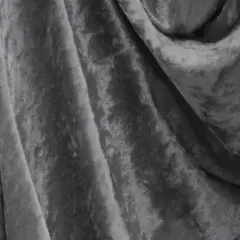 1 Yard Crushed Panne Velour Dark Grey Apparel Fabric 58/60" Wide 100% Polyester