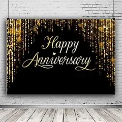 Happy Anniversary Backdrop Party Decorations