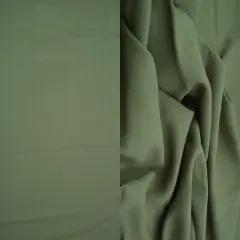 1 Yard Soft Rayon Crepon Fabric Solid Woven Textured Drapery Accent 50/51" Width OLIVE DUSTY