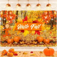Hello Fall Banner Thanksgiving Party