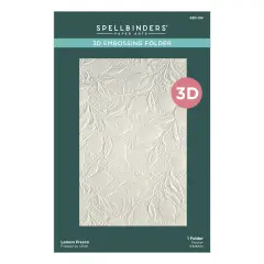 Spellbindrs 3D Embossing Folder From La Dolce Vita-Lemon Fresco