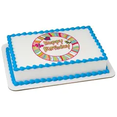 Cutie Pie Birthday PhotoCake&reg; Edible Cake Topper Icing Image for 1/4 Sheet cake or larger