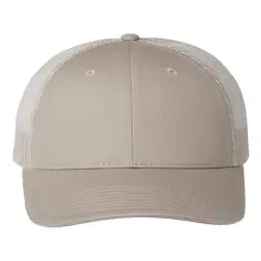 Valucap&reg; Sandwich Trucker Cap Stylish Comfortable Fit Khaki