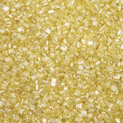 Krazy Sprinkles - Yellow Pearl Sugar Sand (1/2 Cup, 1x Jar) for Cakes, Ice Cream & Cookies