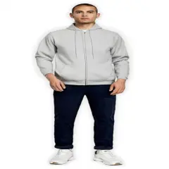 Gildan&reg; Classic Fit Full-Zip Long Sleeve Hooded Sweatshirt Ash