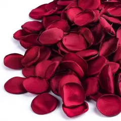 400 PCS Silk Rose Petals Burgundy Red Flower Petals for Romantic Night, Weddings Aisle Centerpieces, Table, Party, Home Decoration, Romantic Night Decoration