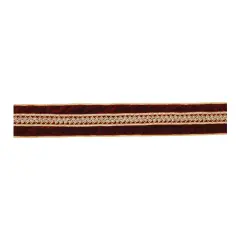 Melrose Royal Beaded Wired Craft Ribbon - 2.5" x 5 Yards - Red and Gold