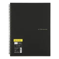 Maruman Mnemosyne Notebook - Black, A4, Dot Grid