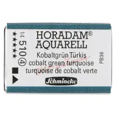 Schmincke Horadam Aquarell Watercolor - Cobalt Green Turquoise, Full Pan