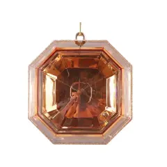 6" Acrylic Square Jewel Ornament: Rose Gold