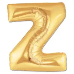 LETTER Z FOIL BALLOON Metallic Gold