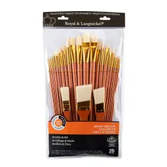 RSET-9381 | 25pc Bone Taklon Variety Brush Set