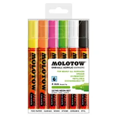 ONE4ALL 4mm 6pc Neon Set