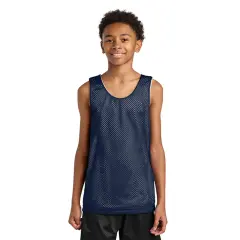 A4&reg; Sprint Youth Reversible Mesh Tank Navy/ White