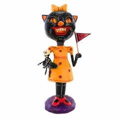 Jorge De Rojas 10.0 Inch Meowza! Halloween Figurine , Lightweight Halloween Decor Black