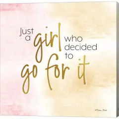Go For It by Susan Ball 12" x 12" Canvas Wall Art