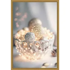 Silver Bowl Still life by TreechildFramed Canvas Wall Art