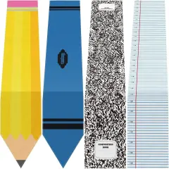 4 Pcs Back to School Decorations Table Runner