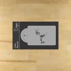 Blooming Cherry Tree Cake Stencil Tier #1 | C441 by Designer Stencils | Cake Decorating Tools |