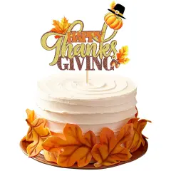 1 Pack Happy Thanksgiving Day Cake Toppers