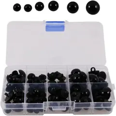 100 Pcs Plastic Black Safety Eyes