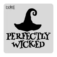5x5 Perfectly Wicked Text Stencil