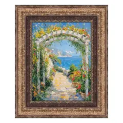 Wide Vintage Spanish Gold Ornate Picture Frame 27x27 frame