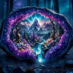 Crystal World Landscape Diamond Art Kits for Adults