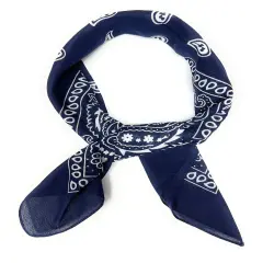 Womens Ribbon Scarf Set of 7 Paisley Pure Cotton Neck Kerchief