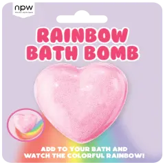 RAINBOW HEART BATH BOMB
