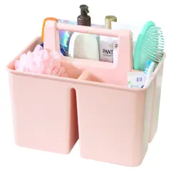 Enjoy Organizer | Shower Caddy Organizer with Handle, 3 Compartments, Portable Storage Bin for Bathroom, Dorm, Gym -Made In USA