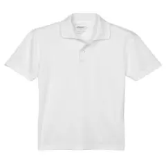 CORE&reg; Youth Origin Performance Piqu&eacute; Polo White