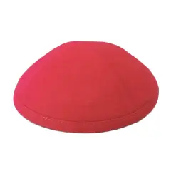 Kippah Red Deluxe Linen
