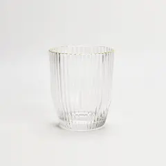 Short Crystal Glasses 6pk Gold