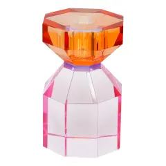 Colorful Crystal Candle Holder