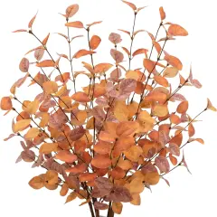 6 Pcs Artificial Fall Eucalyptus Stems with Autumn Leaves
