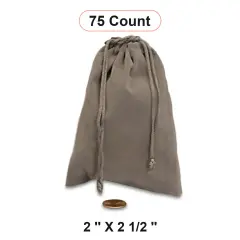 Velour Jewelry Pouch 2" x 2 1/2" Elegant Storage