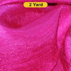 Shantung Satin Fabric 60" Reversible Satin Dupioni Silk Hot Pink