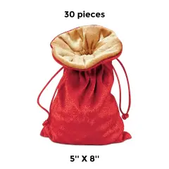 Velvet Lined Gift Bags 5" x 8" Durable and Stylish