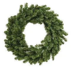 24" Canadian Pine Double Wreath Full Artificial Pine Decoration