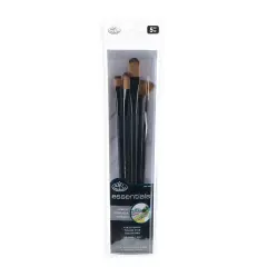 RSET-4303 | Essentials&trade; 5pc Gold Taklon Variety Brush Set 4303