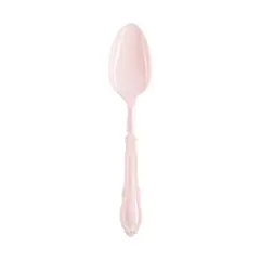 Pink Baroque Disposable Plastic Dinner Spoons (480 Spoons)