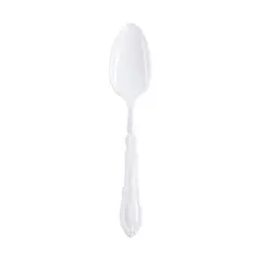 White Baroque Disposable Plastic Dinner Spoons (480 Spoons)