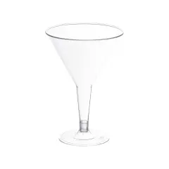 Clear Plastic Martini Glasses - 6 oz. (192 Glasses)