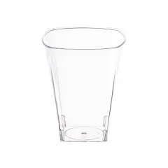 Clear Square Plastic Cups - 8 oz. (336 Cups)