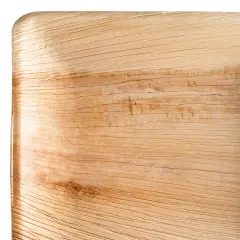 Square Palm Leaf Eco Friendly Disposable Buffet Plates - 9" (100 Plates)