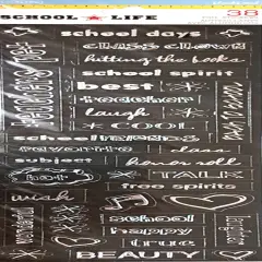 Colorbok Ransom Blackboard Foil School Stickers