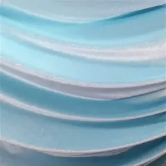 1 Yard Stretch Velvet Fabric Soft Silky 4 Way Stretch Polyester Spandex for Apparel Costumes Dancewear and Decorations 58 - 60 Inch Width Baby Blue