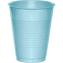 240 pc Bulk Pastel Blue 16 oz Plastic Cups